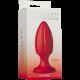 103-31 BX DJ / красная Пробка анальная The ROCKET с продольными канавками, 12см