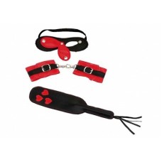 90831 B_R SH / Комплект игровой маска с открывающ. шорами+манжет-наручник+шлепалка