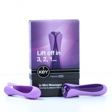 8046-10 BX JO / МИНИВИБРОМАССАЖЕР С 2-МЯ СМЕННЫМИ НАСАДКАМИ IO KEY BY JOPEN СИРЕНЕВ.