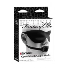 Набор для BDSM-игры: кляп-расширитель Small Gag  Mask 1,5 черный