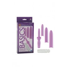 Вибромассажер Dilator Set Purple Dilator with 4 Sizes  Sleeve с насадками фиолетовый