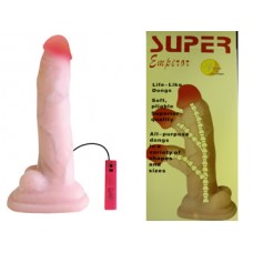 BW-008076Z / Супер-Фаллоимитатор `Храбрец` с вибратором, 27,5см с гибким стержнем внутри